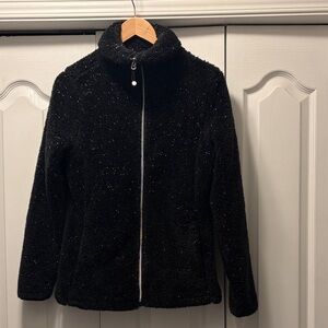 Elegant Swiss Army Alps Black and Silver  Fleece Jacket